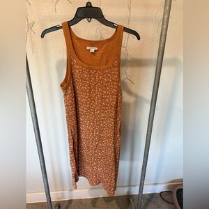 American Eagle Outfitters Orange Floral Mini Dress